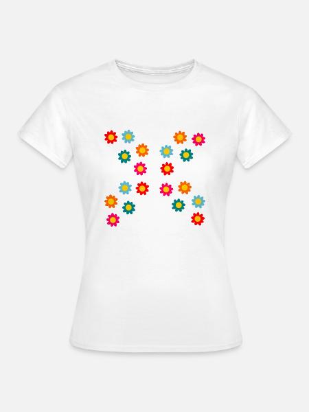 Blumen - Frauen T-Shirt - Weiß