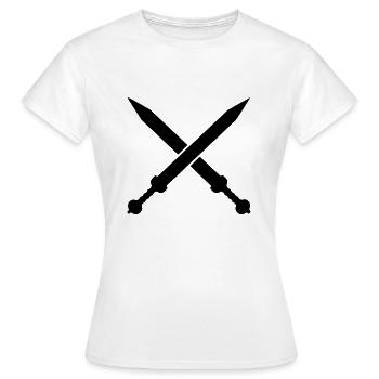 Swords - Women's T-Shirt - white - Front - AI Model Female 172 dark (172cm)