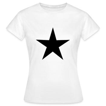 ETOILE. STAR. ETOILES. FÊTE. ANNIVERSAIRE. NOËL. - T-shirt Femme - blanc - Devant - AI Model Female 172 dark (172cm)