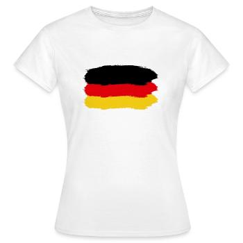 Allemagne - T-shirt Femme - blanc - Devant - AI Model Female 172 dark (172cm)