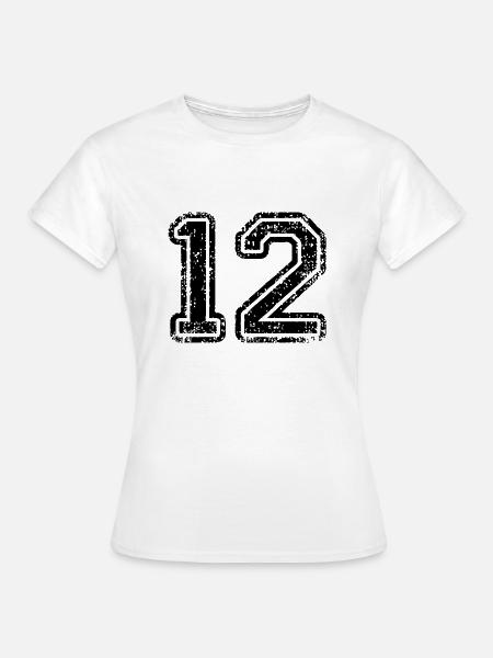12 - Frauen T-Shirt - Weiß