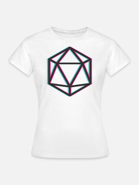 3D D20 - Women's T-Shirt - white