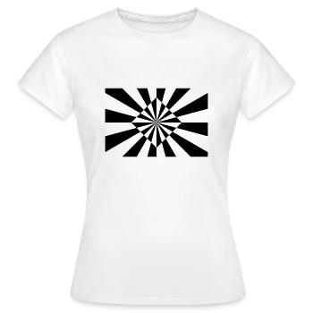 Optical illusion - Women's T-Shirt - white - Front - AI Model Female 172 dark (172cm)