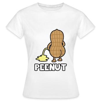 PEENUT - T-shirt Femme - blanc - Devant - AI Model Female 172 dark (172cm)