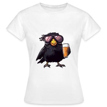 Bière de ski Raven Crow - T-shirt Femme - blanc - Devant - AI Model Female 172 dark (172cm)