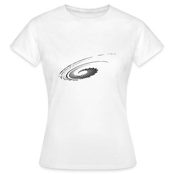 Plans géométriques Paraboles Ellipses Lignes - T-shirt Femme - blanc - Devant - AI Model Female 172 dark (172cm)