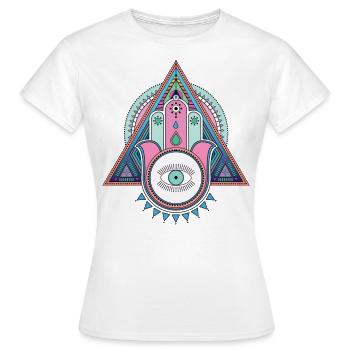 HAUPT VON FATMA T-Shirts - Frauen T-Shirt - Weiß - Vorne - AI Model Female 172 dark (172cm)