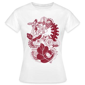 Indischer Sommer - Frauen T-Shirt - Weiß - Vorne - AI Model Female 172 dark (172cm)