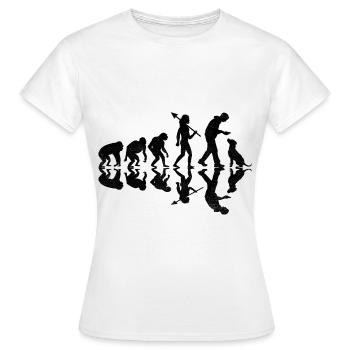 Evolution Labrador Retriever Retrievers de laboratoire - T-shirt Femme - blanc - Devant - AI Model Female 172 dark (172cm)
