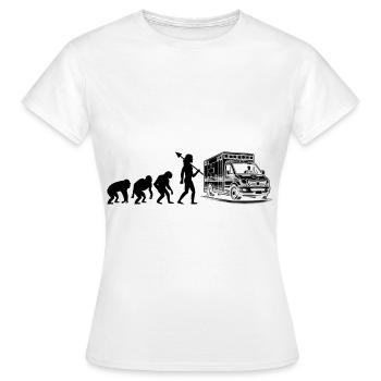Evolution Ambulance Driver EMS Paramedic Drivers P - Women's T-Shirt - white - Front - AI Model Female 172 dark (172cm)