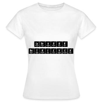Periodisches System der Elemente Labrador Retriever La - Frauen T-Shirt - Weiß - Vorne - AI Model Female 172 dark (172cm)