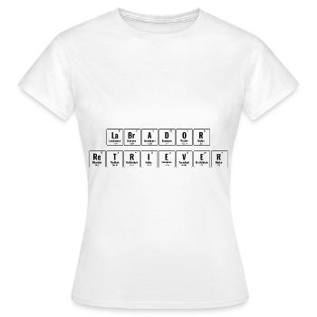 Periodisches System der Elemente Labrador Retriever La - Frauen T-Shirt - Weiß - Vorne - AI Model Female 172 dark (172cm)