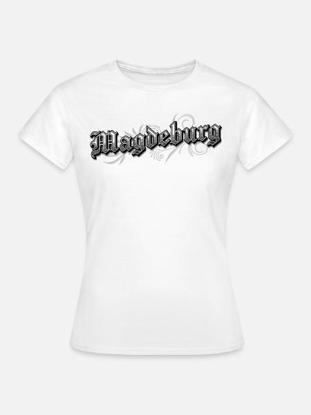 Magdeburg Ostdeutschland Vintage Look - Frauen T-Shirt - Weiß