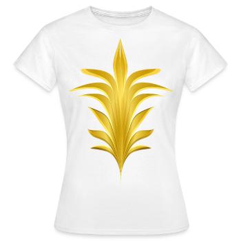 palmier stylisé - T-shirt Femme - blanc - Devant - AI Model Female 172 dark (172cm)