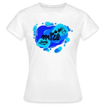 Sourire - Calypso Blous - T-shirt Femme - blanc - Devant - AI Model Female 172 dark (172cm)