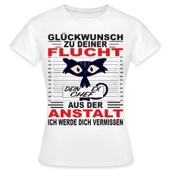 Stolzer Chef Abteilungsleiter Vorgesetzter - Frauen T-Shirt - Weiß - Vorne - AI Model Female 172 dark (172cm)