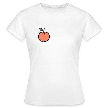Juste une pêche - T-shirt Femme - blanc - Devant - AI Model Female 172 dark (172cm)