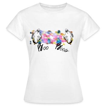 Boo Bees - Frauen T-Shirt - Weiß - Vorne - AI Model Female 172 dark (172cm)