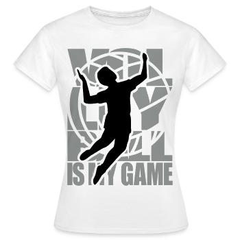 Volleyball Volleyballer - Frauen T-Shirt - Weiß - Vorne - AI Model Female 172 dark (172cm)