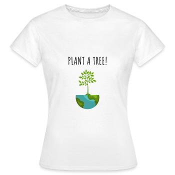 Protection de l’environnement Protection de l’environnement Planète Terre Vert - T-shirt Femme - blanc - Devant - AI Model Female 172 dark (172cm)