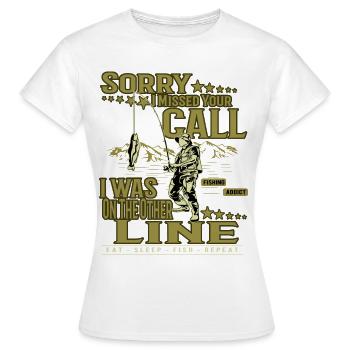 Fishermen Fishing - Women's T-Shirt - white - Front - AI Model Female 172 dark (172cm)