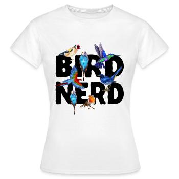 Ornithologue ornithologue ornithologue - T-shirt Femme - blanc - Devant - AI Model Female 172 dark (172cm)