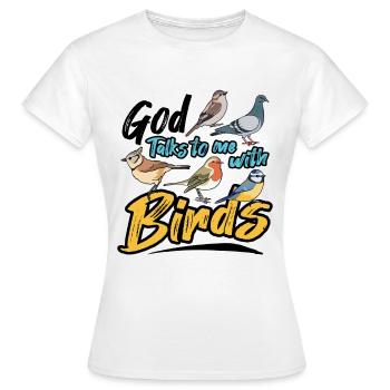 Ornithologue ornithologue ornithologue - T-shirt Femme - blanc - Devant - AI Model Female 172 dark (172cm)