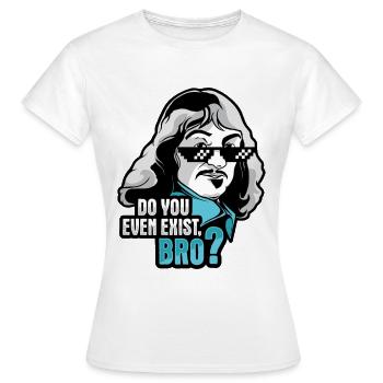 Philosophie Descartes Philosophie Student - Frauen T-Shirt - Weiß - Vorne - AI Model Female 172 dark (172cm)