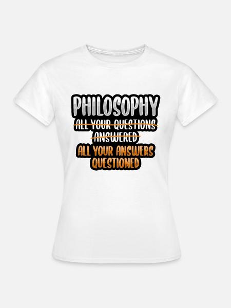 Philosophie shirt für Philosophie Student - Dame-T-shirt - hvid
