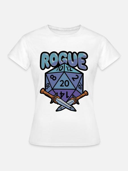 Fantasy Rollenspiel RPG Shirt für RPG Gamer - Dame-T-shirt - hvid
