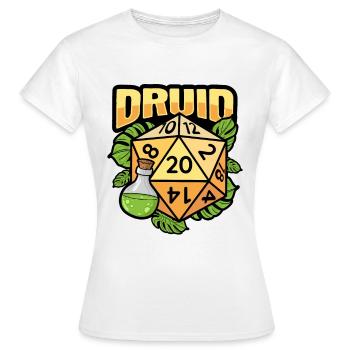 Fantasy Rpg RPG Shirt pour Druid RPG Gamer - T-shirt Femme - blanc - Devant - AI Model Female 172 dark (172cm)