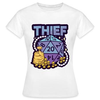 Fantasy Rpg RPG Shirt pour Thief RPG Gamer - T-shirt Femme - blanc - Devant - AI Model Female 172 dark (172cm)