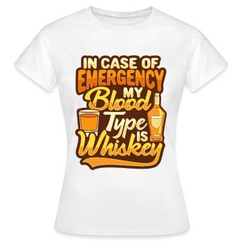Chemise de whisky pour un buveur de whisky - T-shirt Femme - blanc - Devant - AI Model Female 172 dark (172cm)