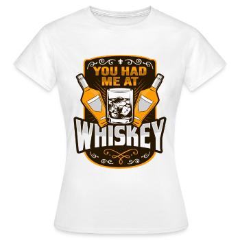 Chemise de whisky pour un buveur de whisky - T-shirt Femme - blanc - Devant - AI Model Female 172 dark (172cm)