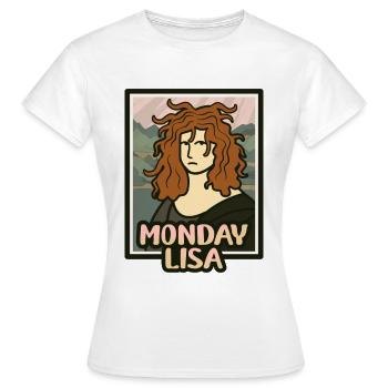 Leonardo da Vinci Mona Lisa Da Vinci Kunst - Frauen T-Shirt - Weiß - Vorne - AI Model Female 172 dark (172cm)
