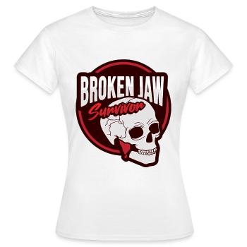 Broken jaw - Women's T-Shirt - white - Front - AI Model Female 172 dark (172cm)