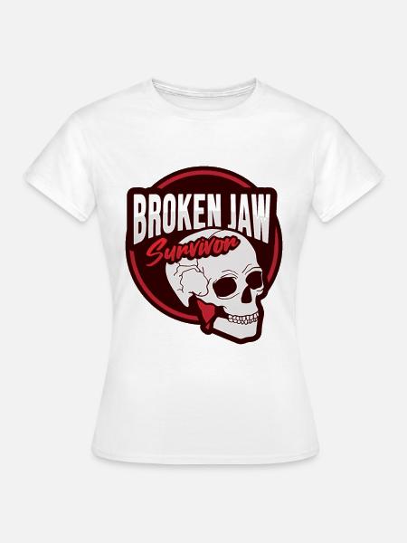 Gebrochenes Kiefer - Frauen T-Shirt - Weiß