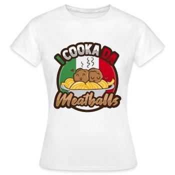 Italienische Frikadelle Italienische Küche - Frauen T-Shirt - Weiß - Vorne - AI Model Female 172 dark (172cm)