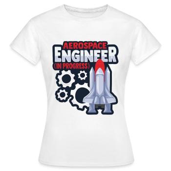 Luft- und Raumfahrtingenieur - Frauen T-Shirt - Weiß - Vorne - AI Model Female 172 dark (172cm)
