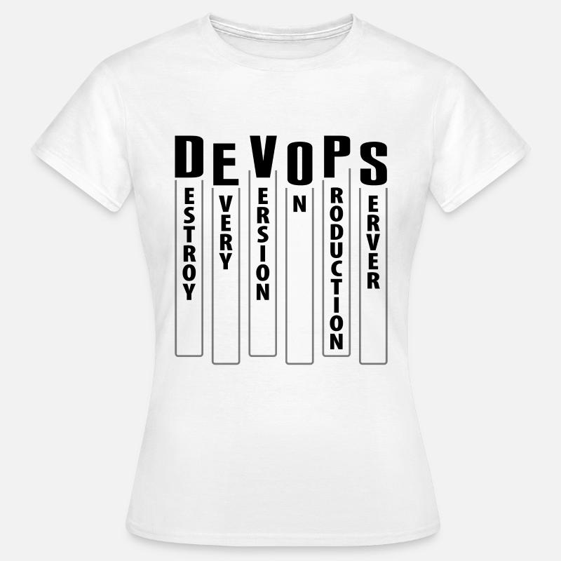 Devops Sys-Admin Entwickler - Frauen T-Shirt - Weiß