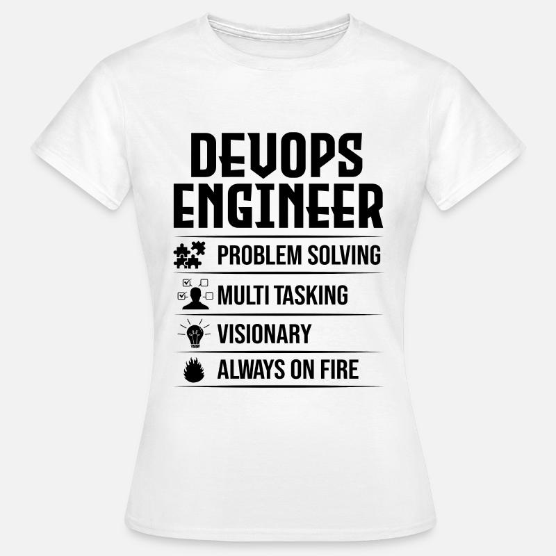 Devops Sys-Admin Entwickler - Frauen T-Shirt - Weiß
