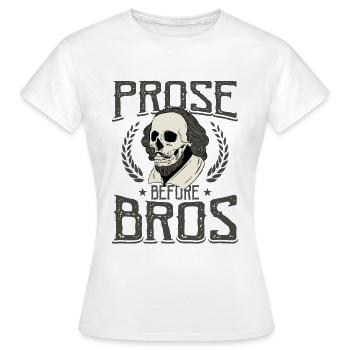 Littérature de Shakespeare - T-shirt Femme - blanc - Devant - AI Model Female 172 dark (172cm)