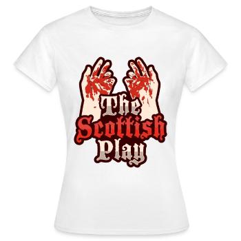 Macbeth Das schottische Stück Design - Frauen T-Shirt - Weiß - Vorne - AI Model Female 172 dark (172cm)