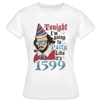 William Shakespeare Théâtre Littérature - T-shirt Femme - blanc - Devant - AI Model Female 172 dark (172cm)
