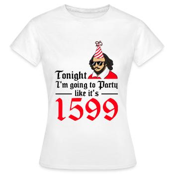 William Shakespeare Théâtre Littérature - T-shirt Femme - blanc - Devant - AI Model Female 172 dark (172cm)