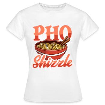 Pho Shizzle asiatische Pho-Nudelsuppe - Frauen T-Shirt - Weiß - Vorne - AI Model Female 172 dark (172cm)