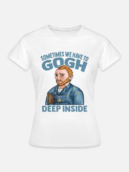 Van Gogh Kunst - Frauen T-Shirt - Weiß