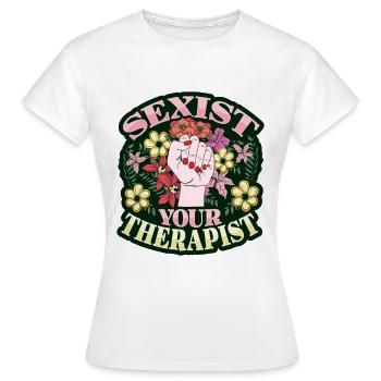 Féminisme Émancipation Féministe - T-shirt Femme - blanc - Devant - AI Model Female 172 dark (172cm)