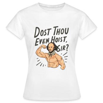 Citation de William Shakespeare - T-shirt Femme - blanc - Devant - AI Model Female 172 dark (172cm)