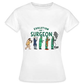 Development of the surgeon - Women's T-Shirt - white - Front - AI Model Female 172 dark (172cm)
